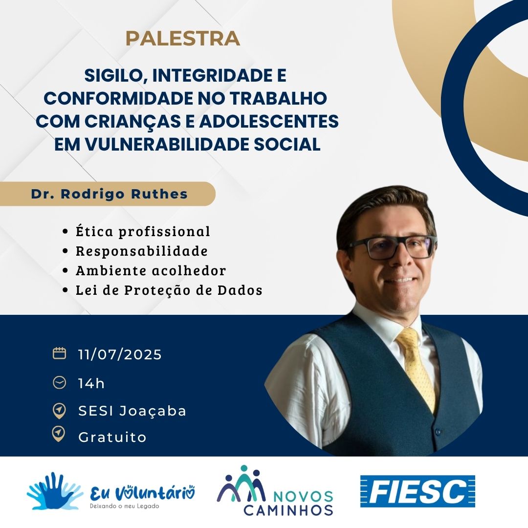 Joaçaba: palestra abordará práticas de trabalho com jovens em vulnerabilidade